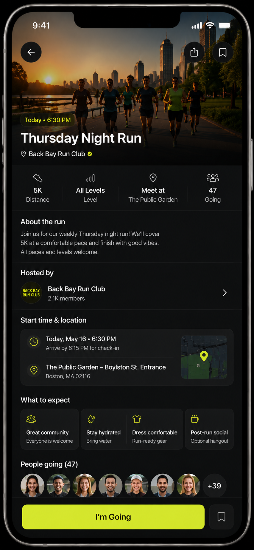 Event details
