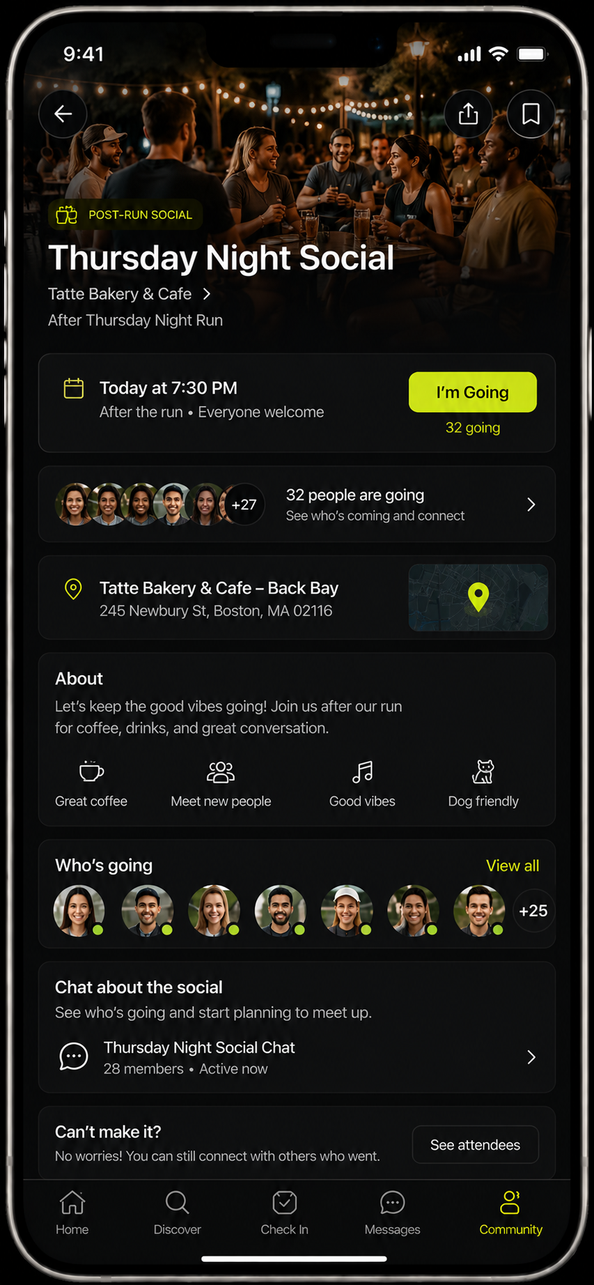 Post-run social